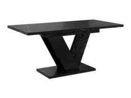 Rackhams Extendable Dining Table for 6 People DUBAI Black Royal Marble - thumbnail 6