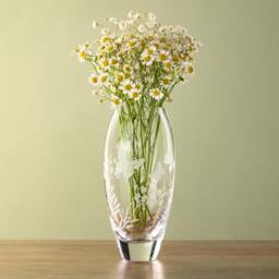 Rackhams 'Butterfly' Etched Bud Vase - 18cm - thumbnail 4