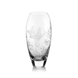 Rackhams 'Butterfly' Etched Bud Vase - 18cm