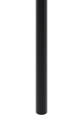 Rackhams 100cm/39.37 inch 4Pcs Black Round Metal Table Legs with Plastic Foot Pads Furniture Replacement Legs for Breakfast Bar - Black - thumbnail 5