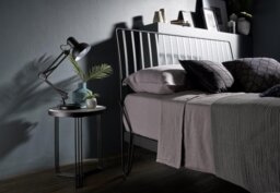 Rackhams Finn Side Tables - Matt Black - Brushed Brass Tray - thumbnail 5