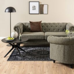 Rackhams I_Duncan Round Coffee Table in Black 80x45cm - 1 - Black - Black - thumbnail 3