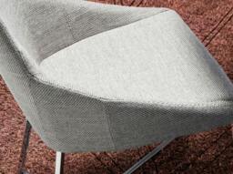 Rackhams Grey Fabric Chair 4008 - thumbnail 5