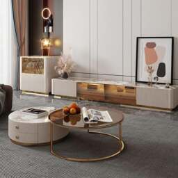 Rackhams Eden II Living Room Coffee Table Set, TV Stand - Coffee Table A - thumbnail 5