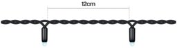 Rackhams Led String Lights Black Rubber Cool White 5M - thumbnail 3
