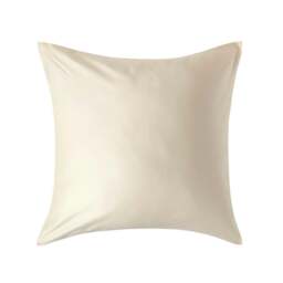 Rackhams Organic 400 TC Egyptian Cotton Sateen Pillowcase, European Size - Cream - 60 x 60 cm - thumbnail 1