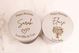 Rackhams Personalised Candle - Jasmine Scented - Black Jar - No - thumbnail 3