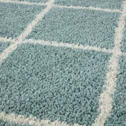 Rackhams Moroccan Duck Egg Blue Shaggy Rug - 550 - 180X270 cm - thumbnail 2