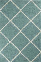 Rackhams Moroccan Duck Egg Blue Shaggy Rug - 550 - 180X270 cm - thumbnail 1