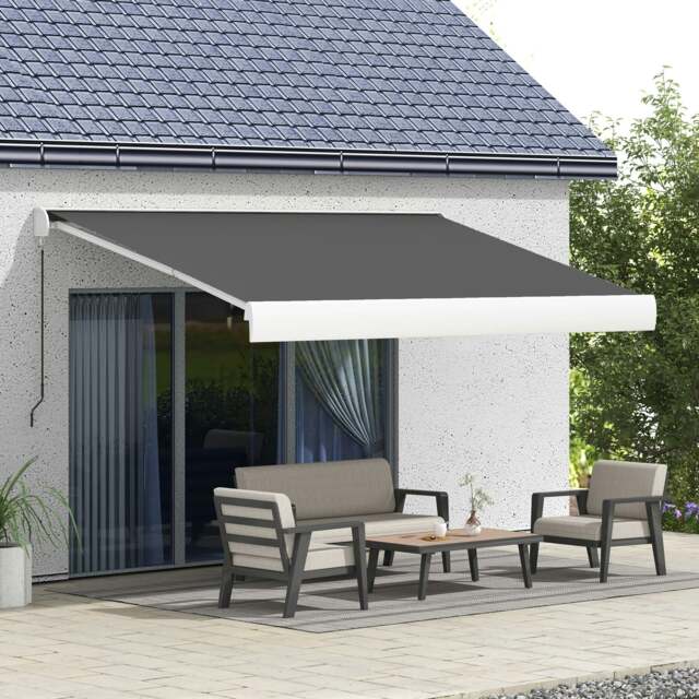 Rackhams 3 x 2.5m Electric Retractable Awning Sun Canopies for Door Window - image 1