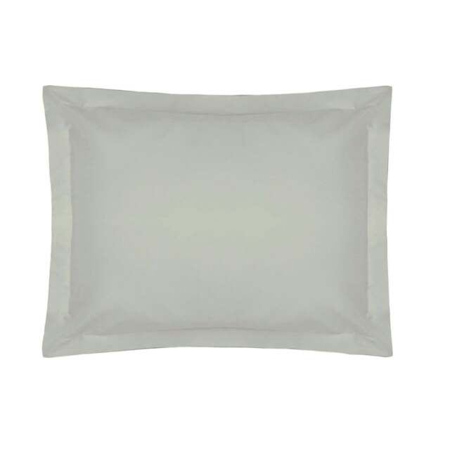 Rackhams Egyptian Cotton Oxford Pillowcase - Platinum - 75cm x 50cm - Platinum - 100% Egyptian Cotton - image 1