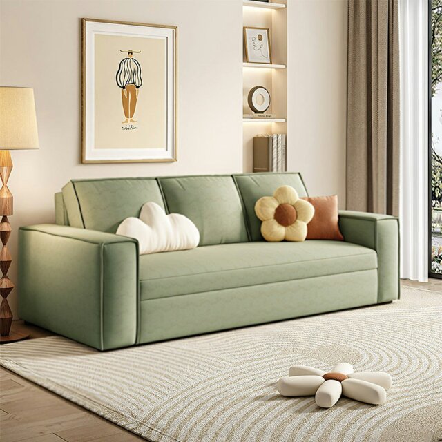 Rackhams Alvarado Two Seater Sofa Bed, More Colours - Green - 242cm ( With Two Drawers ) - image 1