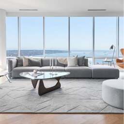 Rackhams Oakland Four Seater Sofa, Modular Sofa - Four Seater 350cm - With Ottoman - Light Grey - thumbnail 3