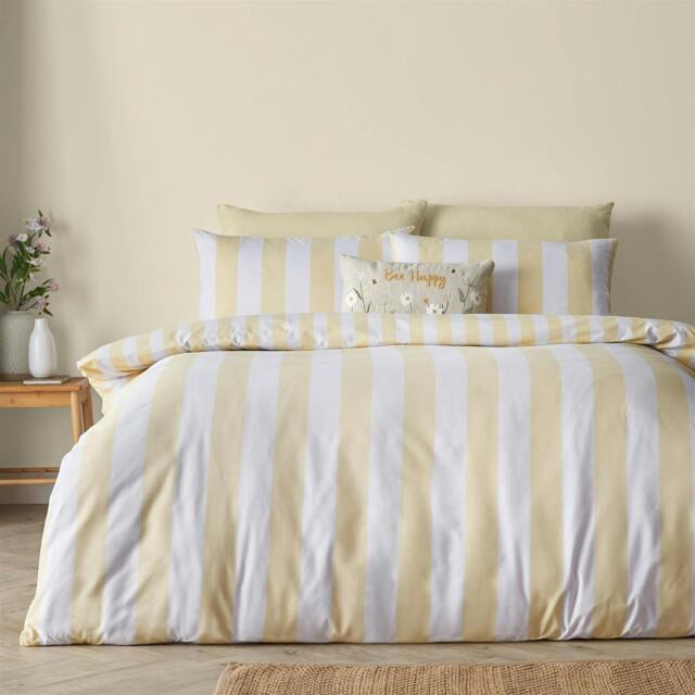 Rackhams Cove Stripe Yellow Duvet Cover Set - King - image 1