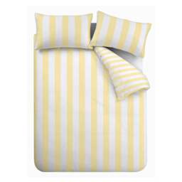 Rackhams Cove Stripe Yellow Duvet Cover Set - King - thumbnail 4