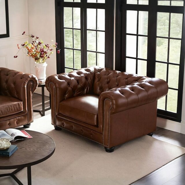 Rackhams The Chesterfield Armchair - Armchair - White - image 1