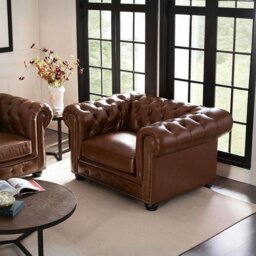 Rackhams The Chesterfield Armchair - Armchair - White - thumbnail 1
