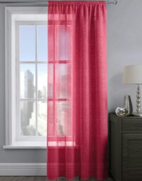 Rackhams Alessandria Sparkle Slot Top Voile Panel - 137cm x 182cm - Ochre - thumbnail 4