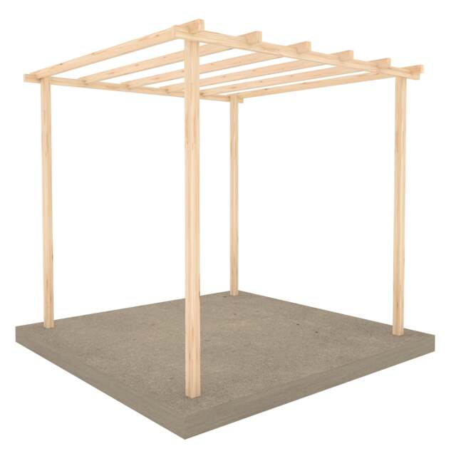 Rackhams Ivy Pergola Kit 8x8 - image 1
