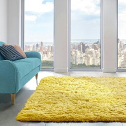 Rackhams Alaska Sponged Shaggy Rug - 60 x 110 - Cream - thumbnail 6