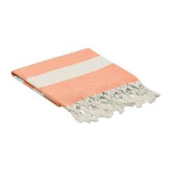 Rackhams Agoura Hammam Towel - Orange - One Size - Orange - 55% Recycled Polyester/45% Recycled Cotton - thumbnail 3