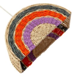 Rackhams Multi Coloured Rainbow Stripes Childrens Ceiling Pendant Light Shade - thumbnail 4