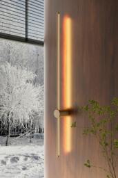 Rackhams 360 Degree Rotatable LED Straight Wall Light Warm Light 100cm - Gold - One Size - thumbnail 2