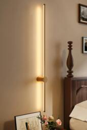 Rackhams 360 Degree Rotatable LED Straight Wall Light Warm Light 100cm - Gold - One Size - thumbnail 1