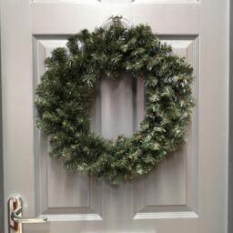 Rackhams 47cm Premier Christmas Woodcote Spruce Christmas Door Wreath