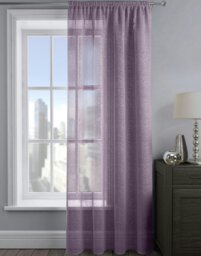 Rackhams Alessandria Sparkle Slot Top Voile Panel - 137cm x 137cm - Red - thumbnail 6