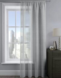 Rackhams Alessandria Sparkle Slot Top Voile Panel - 137cm x 137cm - Red - thumbnail 4