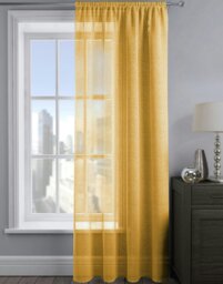 Rackhams Alessandria Sparkle Slot Top Voile Panel - 137cm x 137cm - Red - thumbnail 2