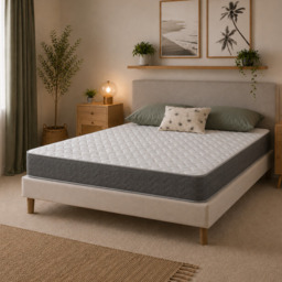 Rackhams WaveFlex Hybrid Mattress - 18cm Deep Breathable Cooltouch+ Sleep Surface - Grey - 1 - European King Size Mattress (160cm x 200cm)