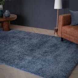 Rackhams Atlas Navy Shaggy Rug - 160x230cm - thumbnail 2