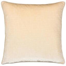 Rackhams Bloomsbury Velvet Cushion Cover - Ivory - 50cm x 50cm - Ivory - 100% Polyester - thumbnail 2