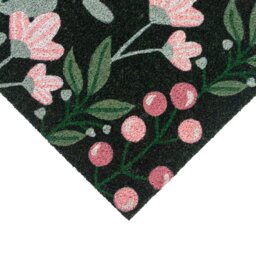 Rackhams Eco-Friendly Latex Backed Coir Entrance Doormat, 45x75cm - Floral - thumbnail 3