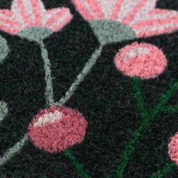Rackhams Eco-Friendly Latex Backed Coir Entrance Doormat, 45x75cm - Floral - thumbnail 4