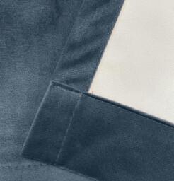 "Rackhams Navy 100% Blackout Luxury Supersoft Velvet Thermal Tape Top Curtains for Living Room & Bedrooms - 46"" (117cm) Width x 72"" (183cm) Drop" - thumbnail 4