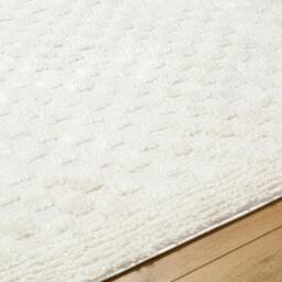 Rackhams Freud-Modern Ivory Off-White High Pile Checkered Rug - 80 x 220 cm - thumbnail 4