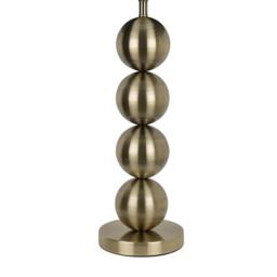 Rackhams Aila Antique Brass Table Lamp with Green Shade - thumbnail 6