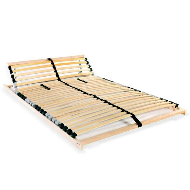 Rackhams Slatted Bed Base with 28 Slats 7 Zones 140x200 cm