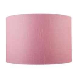 Rackhams Modern Designer Candy Pink Textured Linen Fabric Circular Lamp Shade - thumbnail 5
