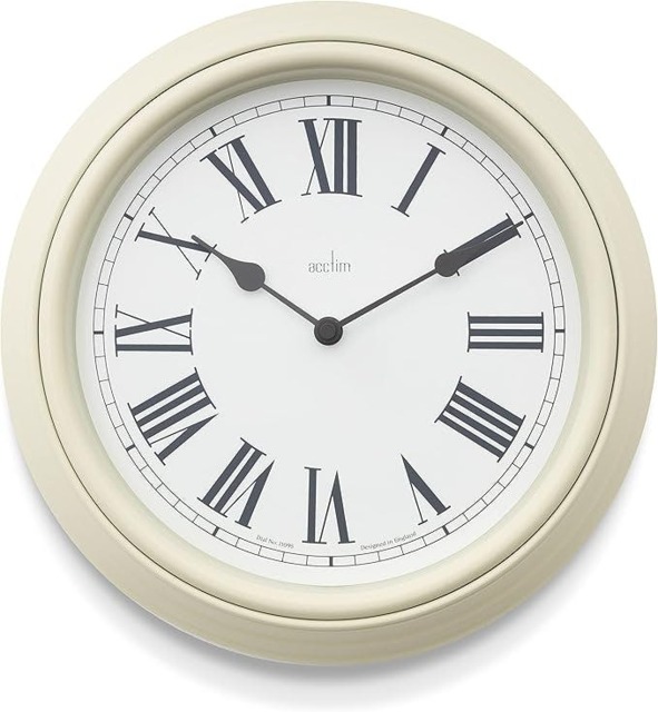 Rackhams Devonshire Traditional Wall Clock - Grey - image 1