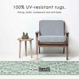 Rackhams Outdoor Rug Luxury Waterproof Reversible, For Garden, Floral Leaf - 122 x 182 cm - thumbnail 2