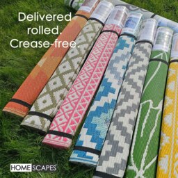 Rackhams Outdoor Rug Luxury Waterproof Reversible, For Garden, Floral Leaf - 122 x 182 cm - thumbnail 6