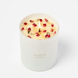 Rackhams Persian Chai Glass Candle - Jasmine, Ylang-ylang & Violet - Take time to destress - thumbnail 4