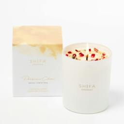 Rackhams Persian Chai Glass Candle - Jasmine, Ylang-ylang & Violet - Take time to destress