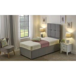 Rackhams Double-Sided Open Coil Spring Mattress - 17cm Deep Easy-Clean - Gold - 1 - European Small Single Mattress (80cm x 200cm) - thumbnail 6