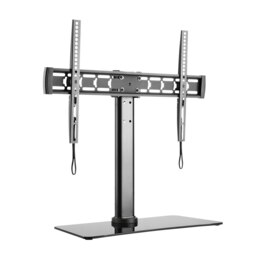 Rackhams TV-Stand with tilt and swivel table top in black - Black