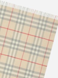 Rackhams Burberry Baby Check Wool Blanket in Beige (90 x 90cm) - Beige - One size - thumbnail 3